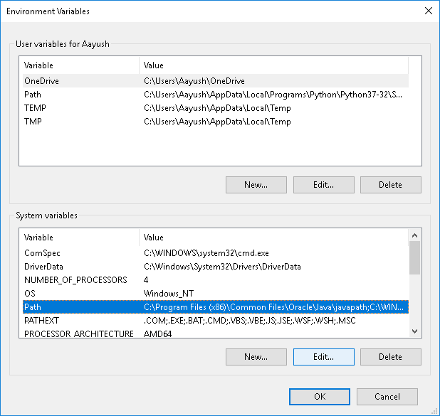 Set Java Environment Variables