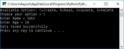 Create data in Python