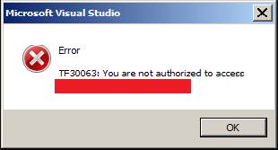 TF30063 Error