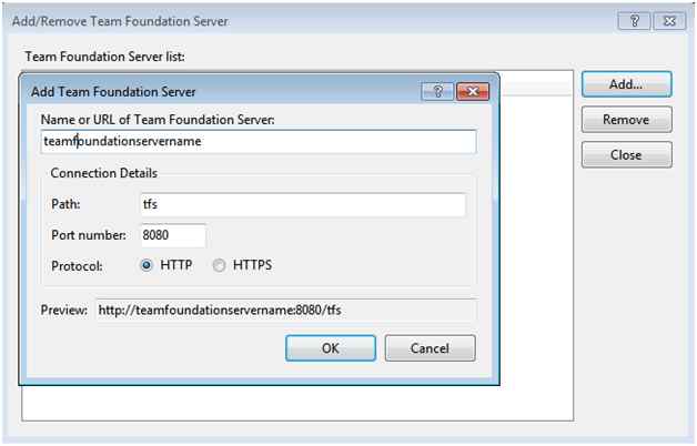 Add Team Foundation Server