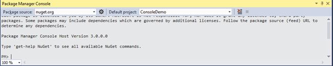 Package Manager Console