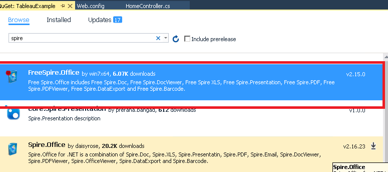 Free Spire.Office and Spire.PDF