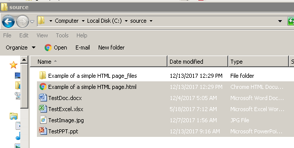 Source Files