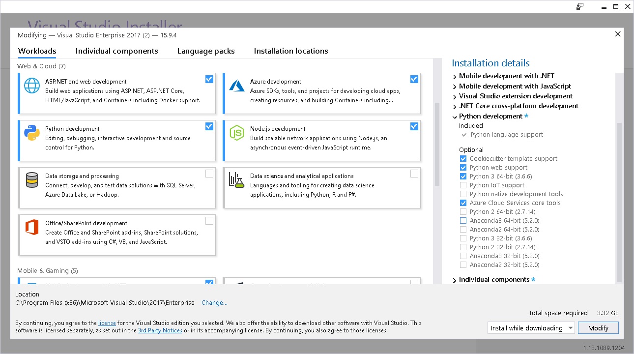 Python In Visual Studio