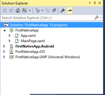 Xamarin Forms Project Structure