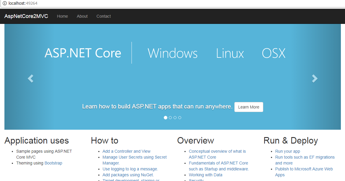 Asp.Net Core MVC 2 First Application