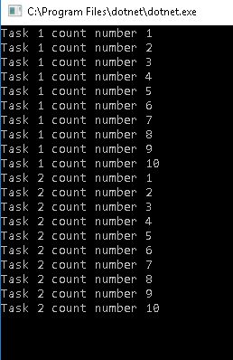 Threading Task Example