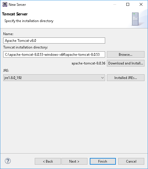 Tomcat Server Installation Path