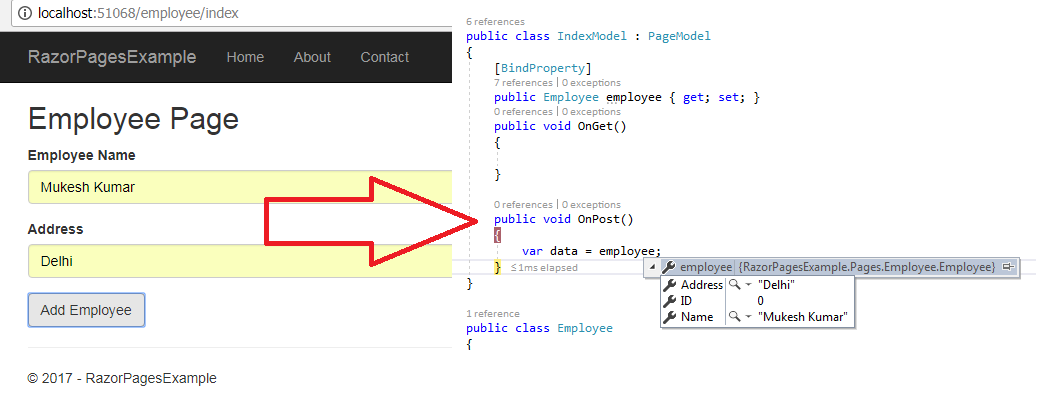 Razor Page Model Binding