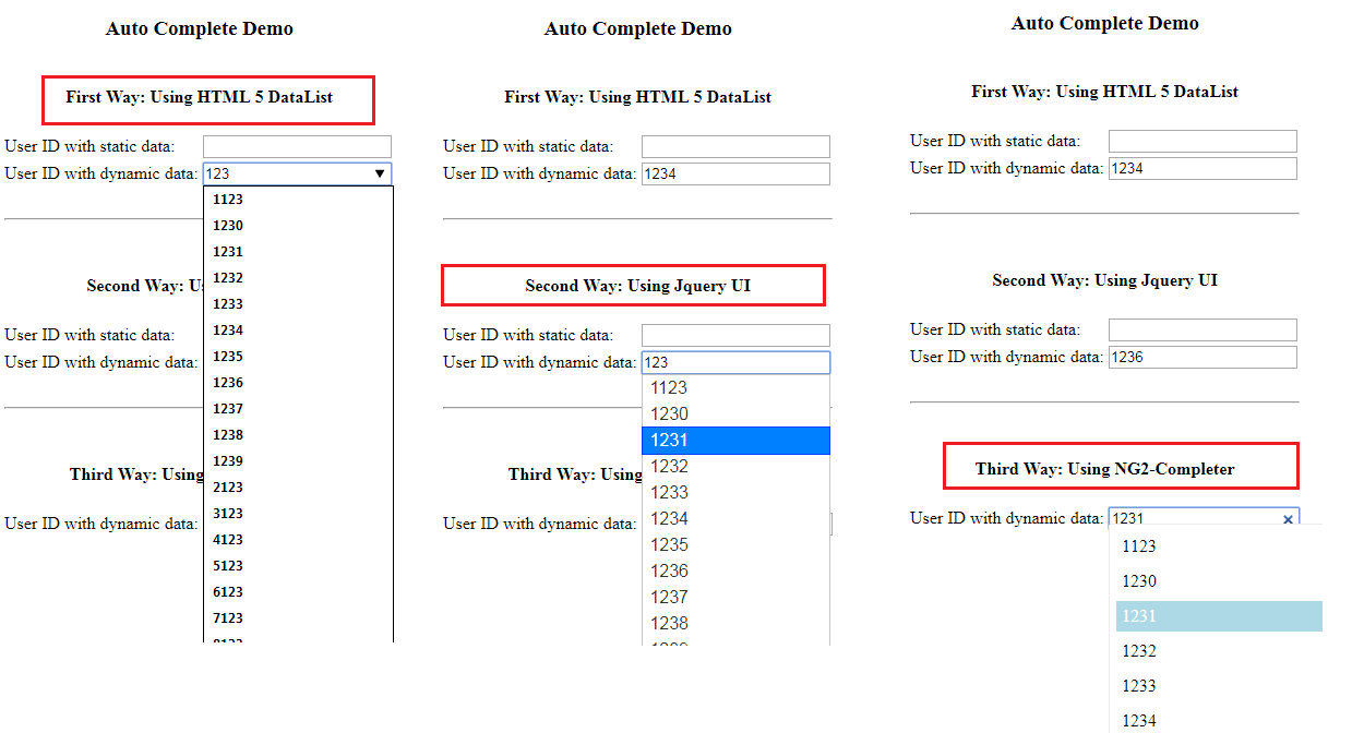 AutoComplete Textbox in Angular