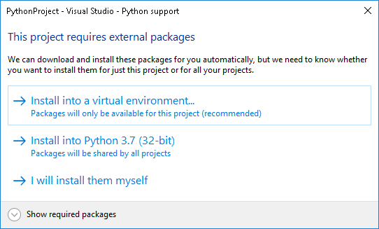 Install Python Virtual Environment